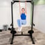 Half Rack Horizon Fitness HHR50 con Brazos de Seguridad y 25 Posiciones de Ajuste